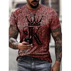 Designer King K Print T-shirt