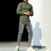 Men's Casual Slim Basic Versatile Round Neck Long-sleeved T-shirt Fitness Sports Training T-shirt Outdoor Running Botto