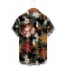 Gorgeous Vintage Peony Hawaiian Short Sleeve Shirt