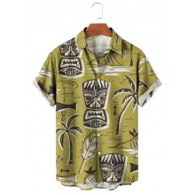 Tropical Tiki Resort Casual Short Sleeve Shirt