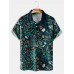 Men's Beetle Floral Short Sleeve Polo Shirt