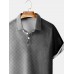 Men's Fashion Casual Gradient Short Sleeve Polo Shirt